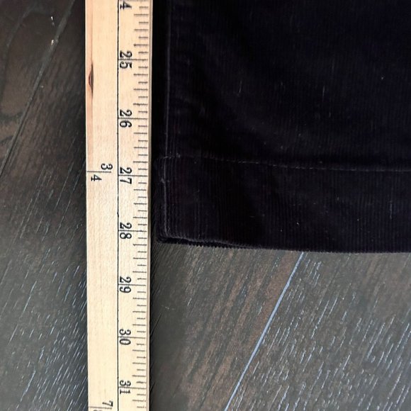 Everlane NWT Corduroy Wide Leg Straight Pant Black Size 10 - Picture 11 of 12